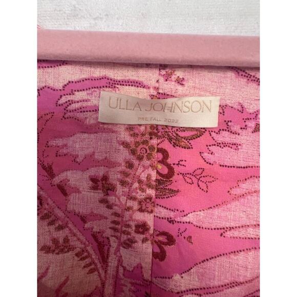Ulla Johnson Maxi Dress Pink Floral Size 6 Pre Fall 2022 - Picture 6 of 8